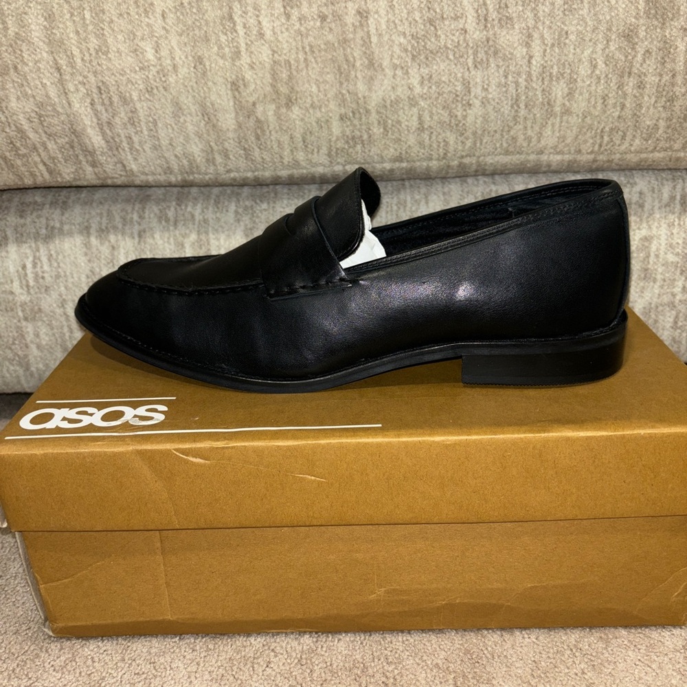 ASOS Black Slip-On Loafers